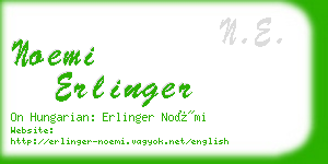 noemi erlinger business card